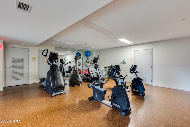 view of exercise room