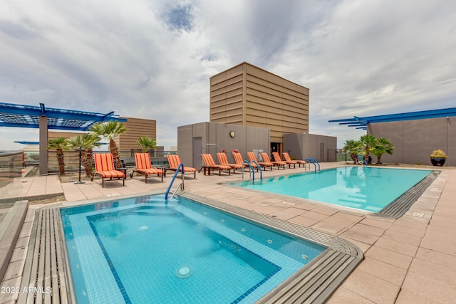 view of pool with a patio