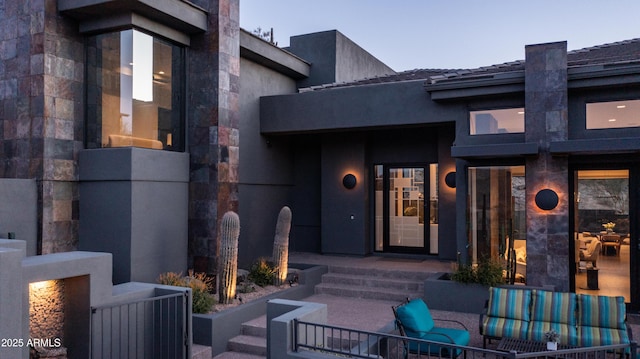 1805 E Rocky Slope Dr, Phoenix, AZ 85048 - view of front of property featuring stucco siding and stone siding