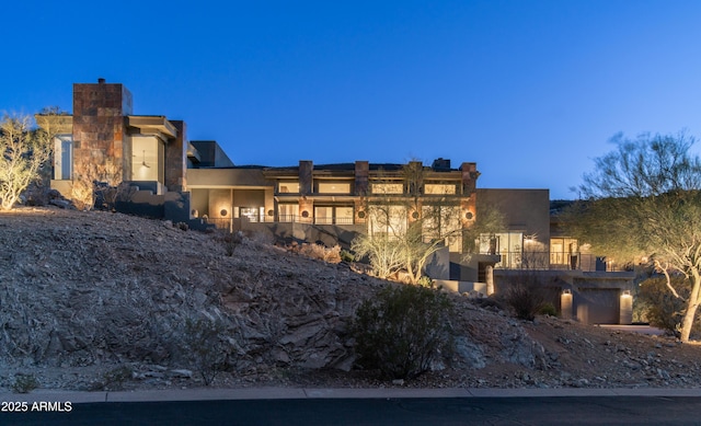 1805 E Rocky Slope Dr, Phoenix, AZ 85048 - exterior space with stucco siding and a balcony