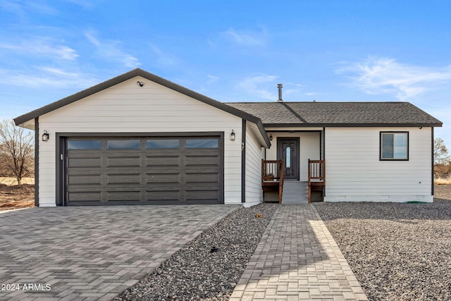 ranch-style house with a garage