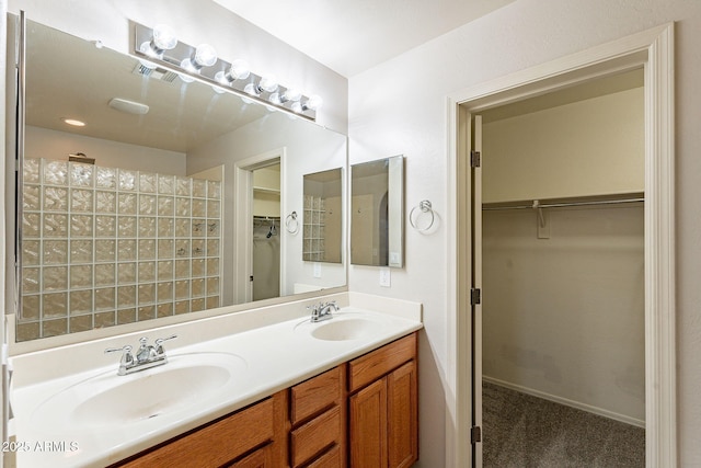 bathroom featuring vanity