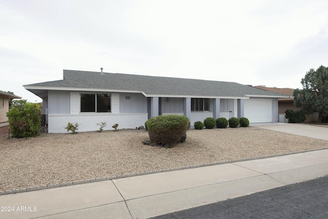 ranch-style house with a garage