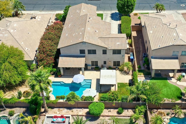 birds eye view of property