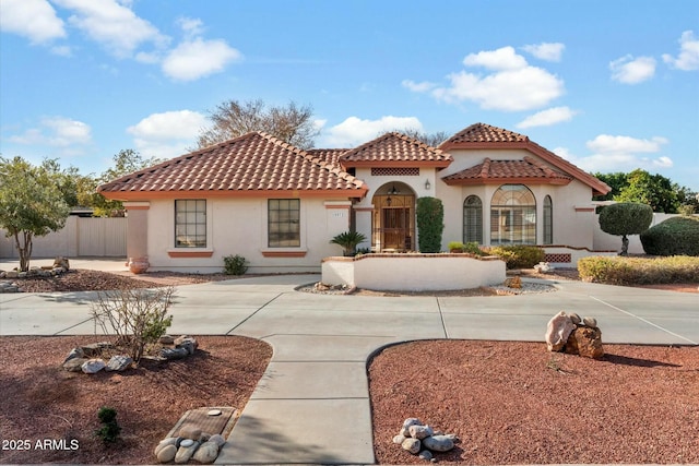 view of mediterranean / spanish house