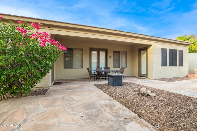 exterior space with a patio