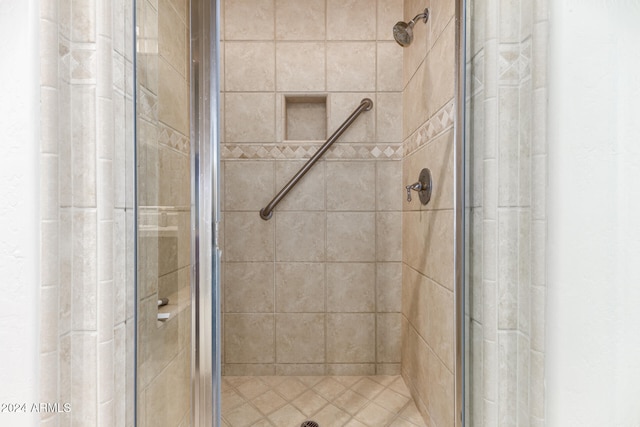 bathroom featuring walk in shower