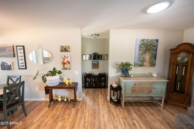 interior space featuring light hardwood / wood-style floors