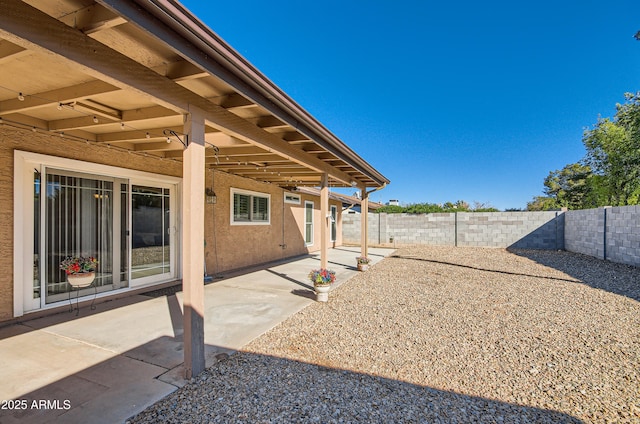 view of yard with a patio