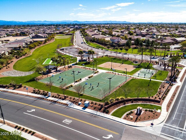 1410 W Popcorn Tree Ave, Queen Creek, AZ 85140 - aerial view of residential area featuring mountains