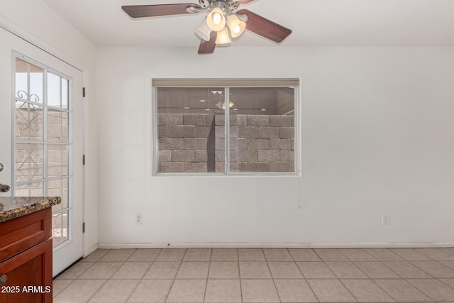 2906 W Irma Ln, Phoenix, AZ 85027 - spare room with healthy amount of natural light, a ceiling fan, and baseboards