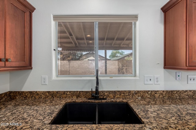 2906 W Irma Ln, Phoenix, AZ 85027 - kitchen view of a sink and dark stone counters