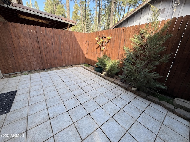 view of patio / terrace with a fenced backyard