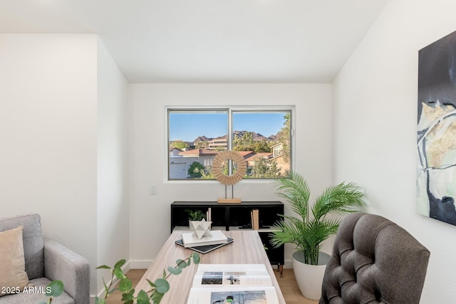 7223 N 14th St, Phoenix, AZ 85020 - office area featuring wood finished floors and baseboards