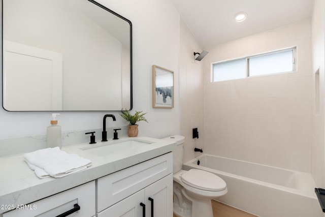 7223 N 14th St, Phoenix, AZ 85020 - bathroom with vanity, toilet, and shower / bath combination