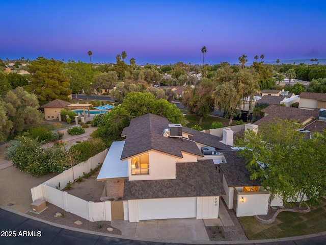 7223 N 14th St, Phoenix, AZ 85020 - aerial view of property and surrounding area