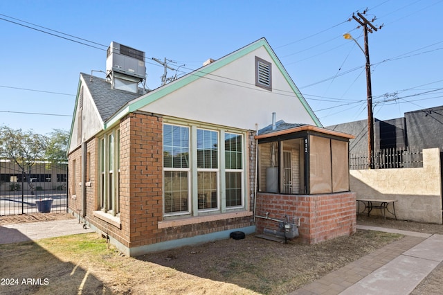 exterior space with central AC unit