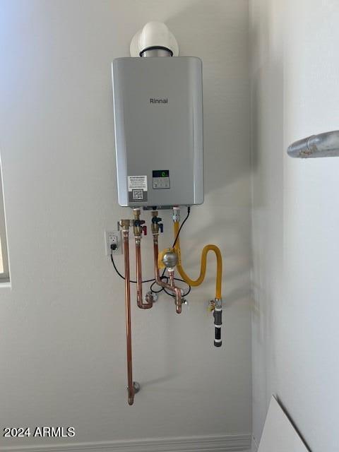 utilities with tankless water heater