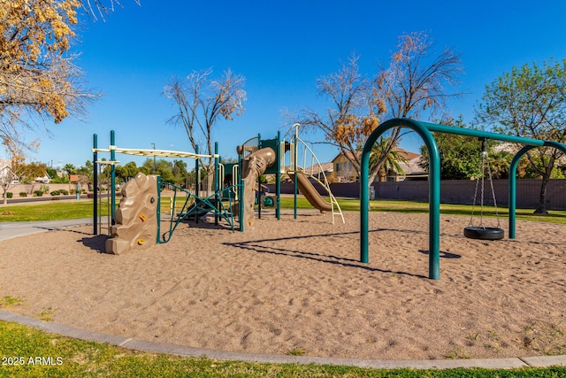 view of communal playground