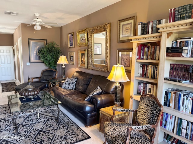 6535 E Superstition Springs Blvd Unit 217, Mesa, AZ 85206 - living room featuring ceiling fan