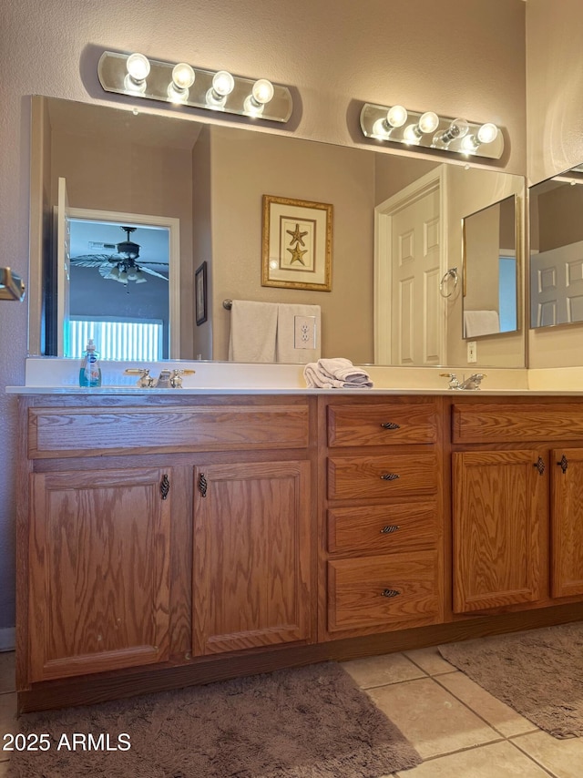 6535 E Superstition Springs Blvd Unit 217, Mesa, AZ 85206 - bathroom with double vanity and tile patterned flooring