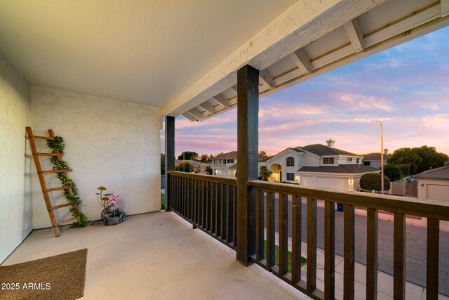 3665 S Jojoba Way, Chandler, AZ 85248 - balcony at dusk featuring a residential view