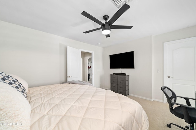 3665 S Jojoba Way, Chandler, AZ 85248 - carpeted bedroom featuring a ceiling fan and baseboards