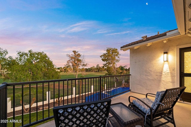 3665 S Jojoba Way, Chandler, AZ 85248 - view of balcony at dusk