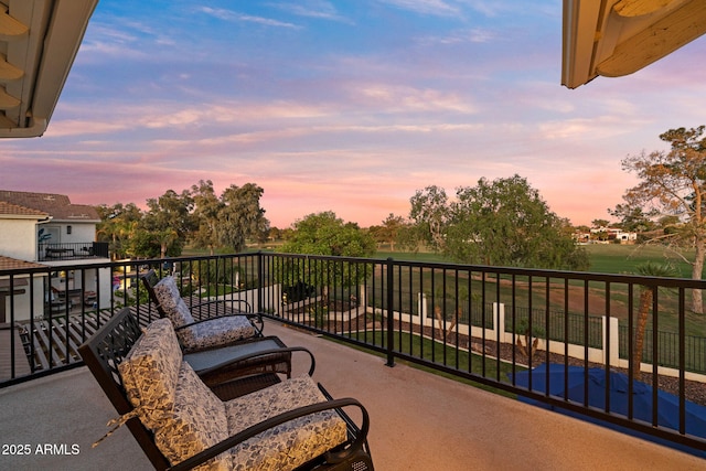 3665 S Jojoba Way, Chandler, AZ 85248 - view of balcony at dusk