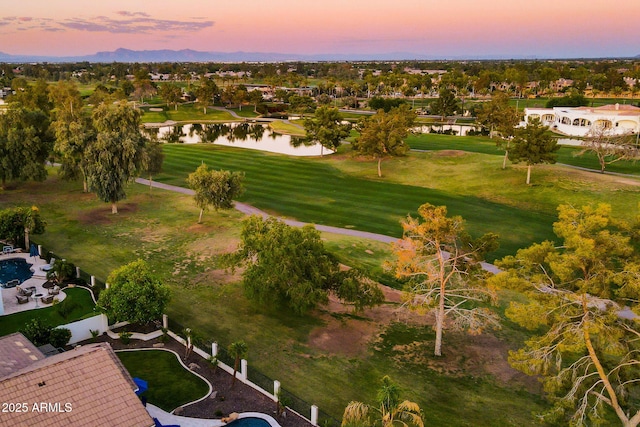 3665 S Jojoba Way, Chandler, AZ 85248 - aerial view at dusk of a water view and golf course view