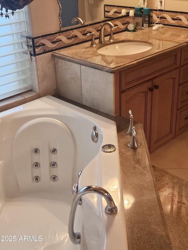 bathroom with vanity