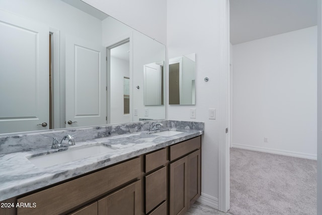 bathroom with vanity