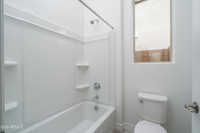 bathroom with  shower combination and toilet