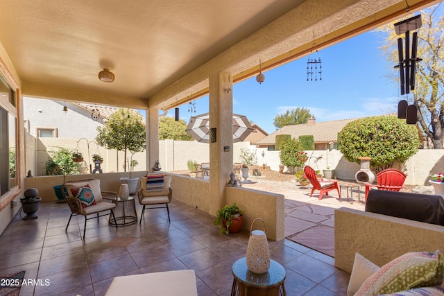 2675 Tarina Way, Sierra Vista, AZ 85650 - view of patio with a fenced backyard