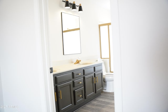 1632 E Saint Charles Ave, Phoenix, AZ 85042 - full bathroom featuring double vanity and wood finished floors