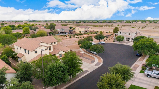 aerial view of residential area