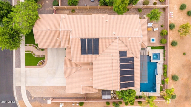 view of subject property featuring a pool area