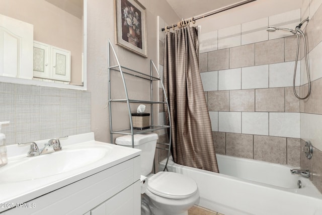 2419 E Billings St, Mesa, AZ 85213 - bathroom with shower / bath combo, toilet, and vanity