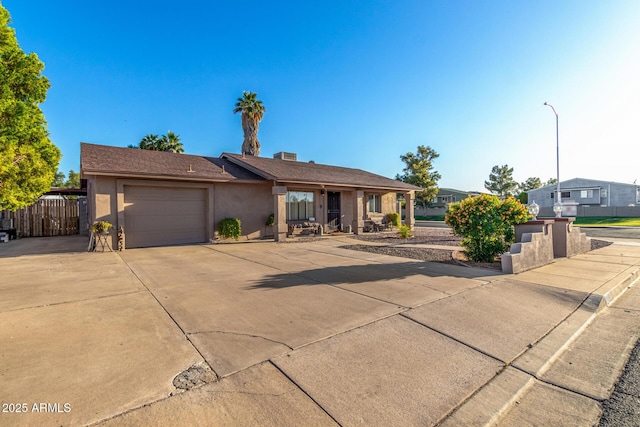2419 E Billings St, Mesa, AZ 85213 - ranch-style house featuring a garage, stucco siding, and concrete driveway