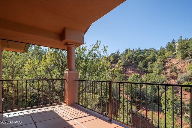 view of balcony