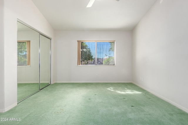 view of carpeted empty room