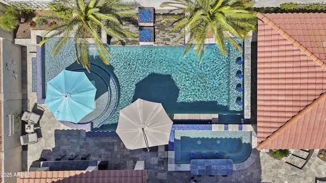 2985 N Point Ridge Rd, Buckeye, AZ 85396 - drone / aerial view of a pool