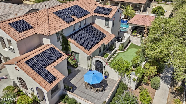 2985 N Point Ridge Rd, Buckeye, AZ 85396 - aerial perspective of suburban area featuring a pool area