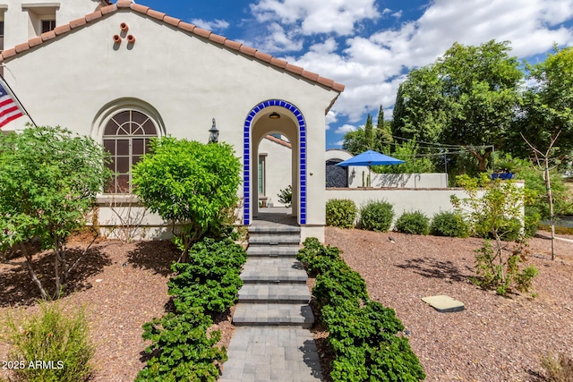 2985 N Point Ridge Rd, Buckeye, AZ 85396 - mediterranean / spanish-style home with stucco siding and a tiled roof