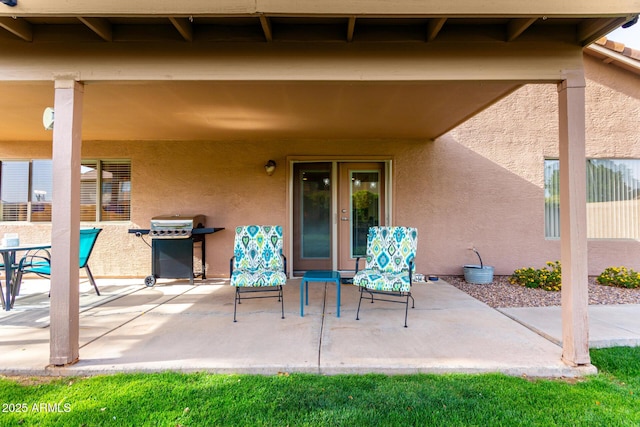 view of patio / terrace with area for grilling