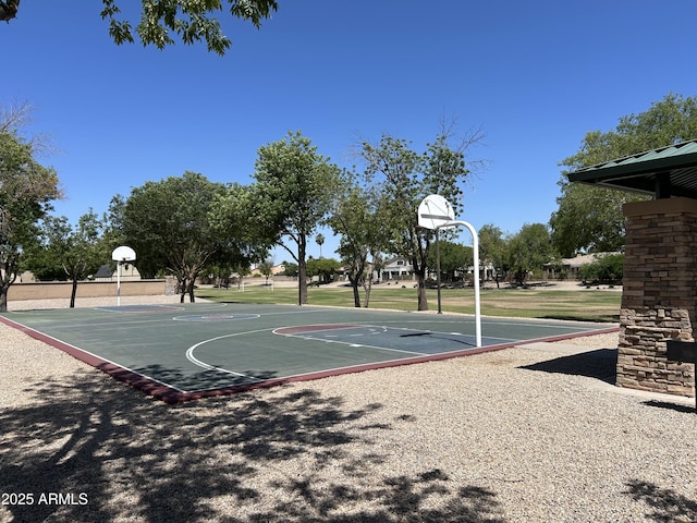 1077 E Loma Vista St, Gilbert, AZ 85295 - view of basketball court featuring community basketball court and a yard