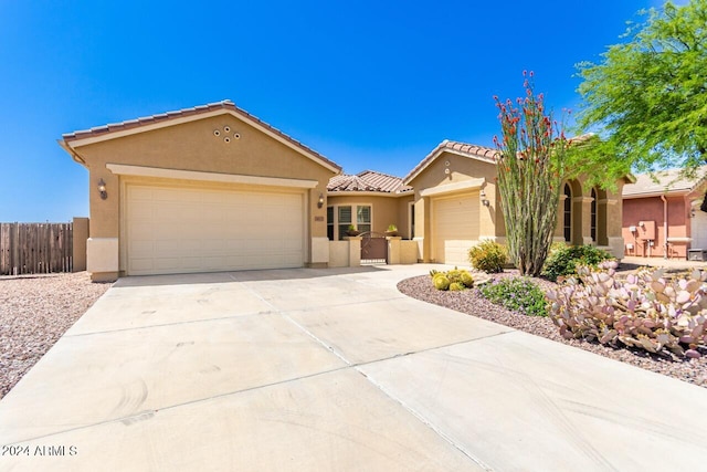 view of front of house featuring a garage