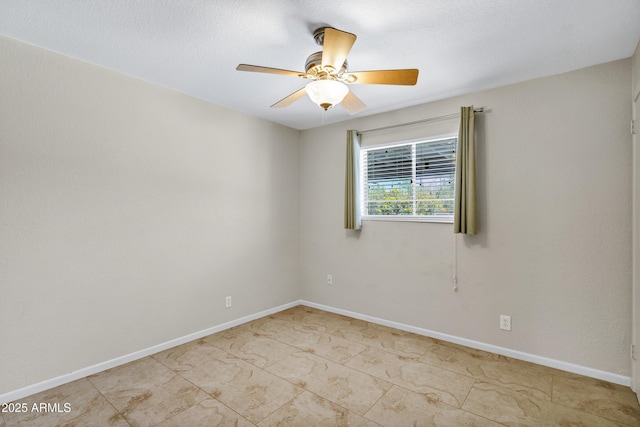 1832 E Concorda Dr, Tempe, AZ 85282 - spare room featuring ceiling fan and baseboards