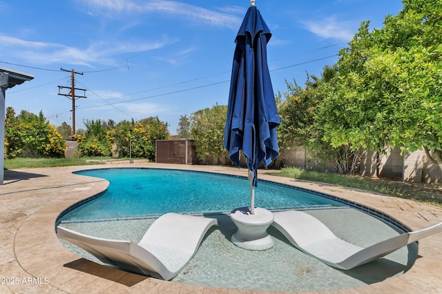 1832 E Concorda Dr, Tempe, AZ 85282 - view of swimming pool with a fenced backyard and a patio