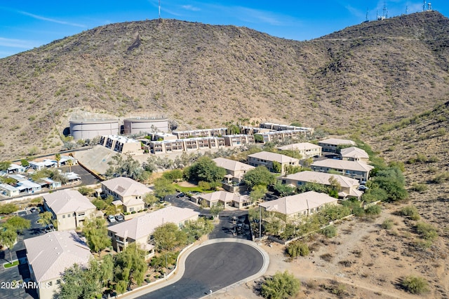 bird's eye view featuring a mountain view